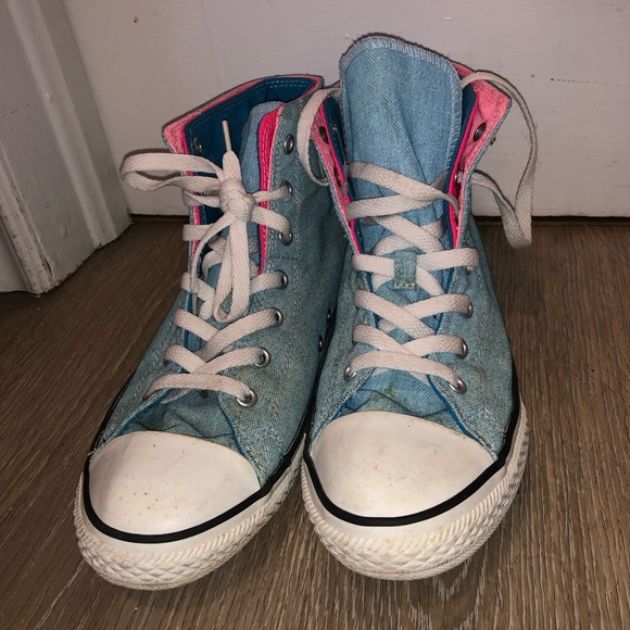 Converse chuck taylor ladies high tops sneakers size 6 - Picture 3 of 8